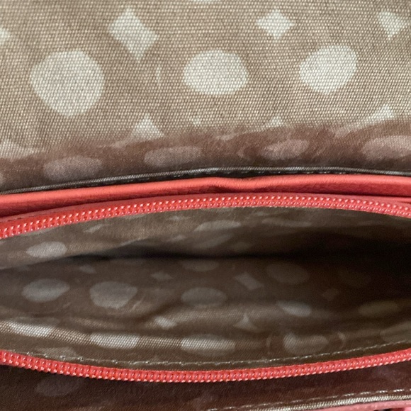 BRIGHTON 🪸CORAL🪸 SILVER-TONE LARGE ENVELOPE WALLET CROSSBODY BAG🌟EUC🌟 - Picture 12 of 17